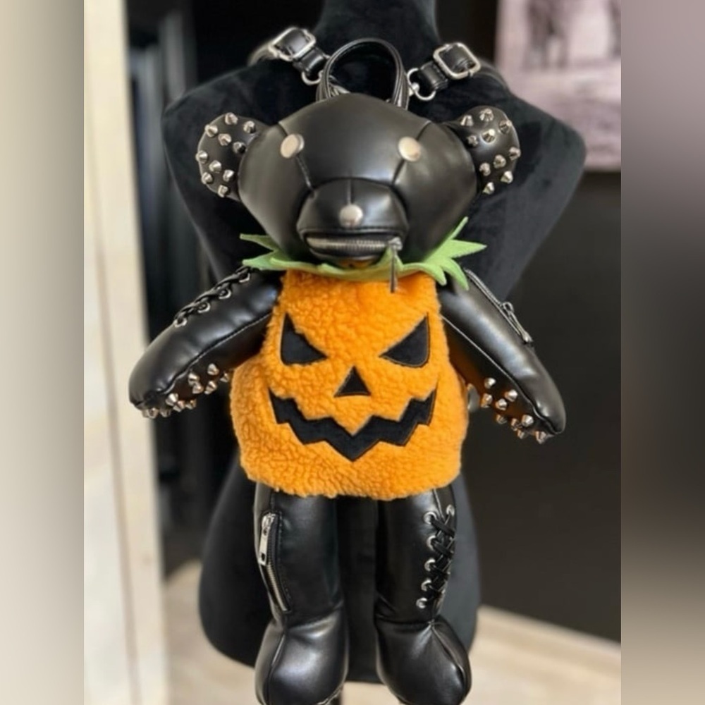 🖤🎃DOLLS KILL ADORABLE Jack O’ Tormented Teddy Backpack🖤🎃 NWT - Picture 3 of 16